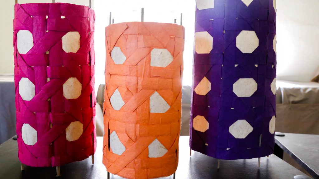 Handmade lamps are available too.