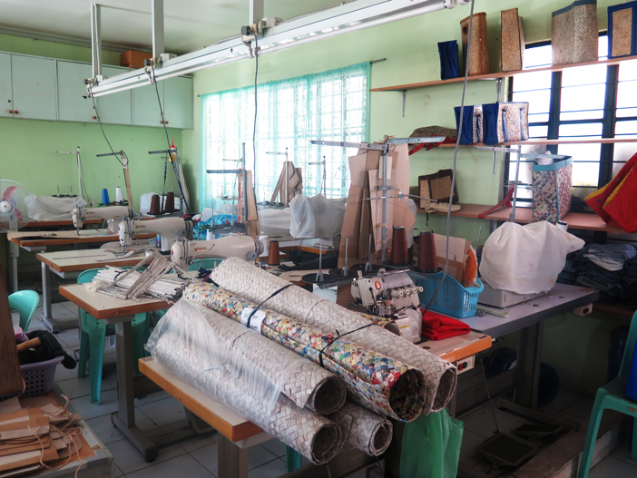 Some of the materials to be used to create the bags