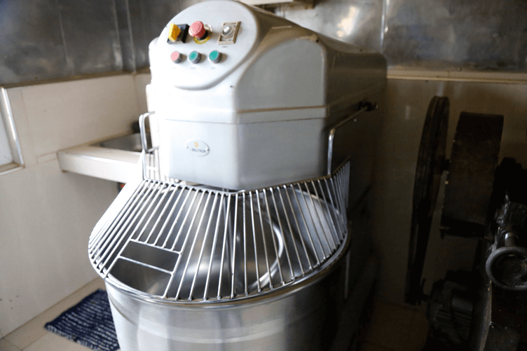 Machine processor for the twice-baked pastry