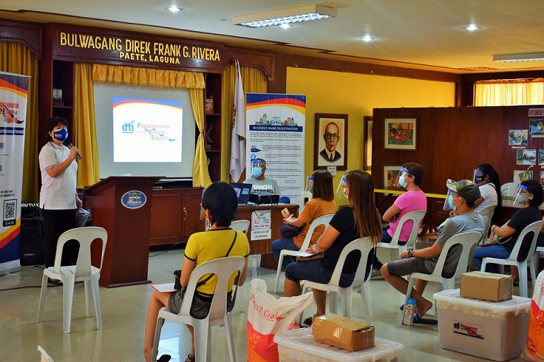 DTI-Laguna conducts negosyo center orientation to beneficiaries