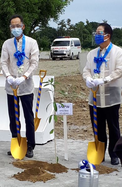 Mr. Takeshi Morikawa, President (Sumi North-Philippines Wiring Systems Corporation) and Mr. Masaru Yamamoto, Vice President (SNPW)