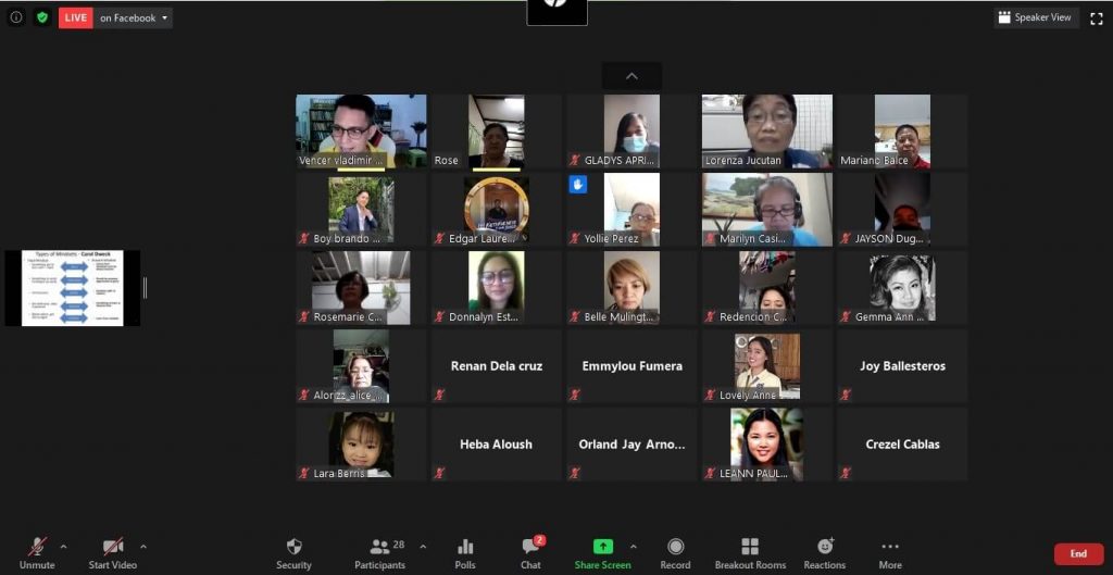 Grid View of the Webinar Via Zoom