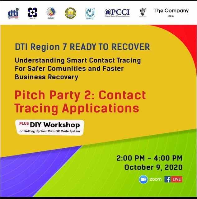 Pitch Party 2: Contact Tracing Applications Infographics