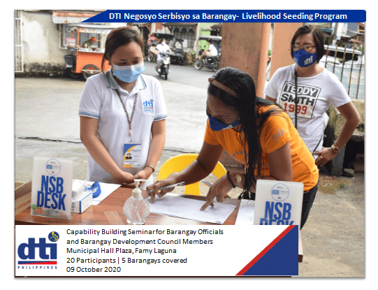 DTI NSB-LSP Beneficiaries from Famy, Laguna
