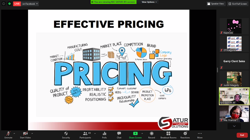Webinar on Marketing via Zoom
