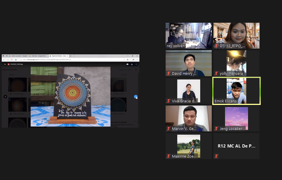 DTI-12 Conducts 4-day Virtual ACT Session for Homestyle and Wearable Entrepreneurs via Zoom Meetings