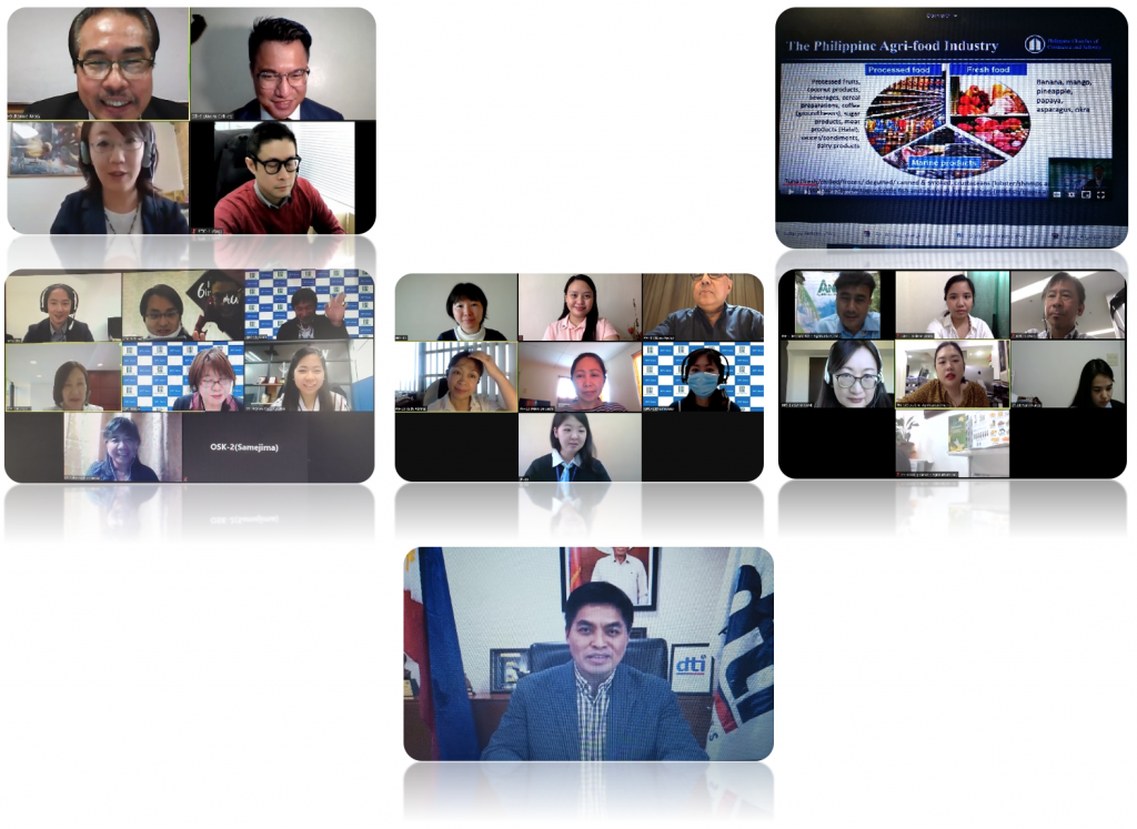 At the center: DTI Undersecretary Abdulgani M. Macatoman. Far right: Mr. Roberto C. Amores.  Others: B2B meetings with CA Emmanuel Ang, various PH exporters and Japanese buyers/importers,  PTIC Osaka, DTI-EMB, BOI and IBPC Osaka.