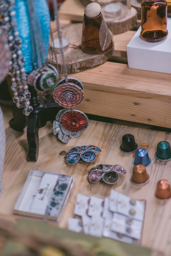 Jewelries made from upcycled materials