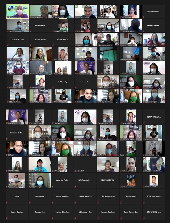 Participants during DTI-Quezon's e-forum