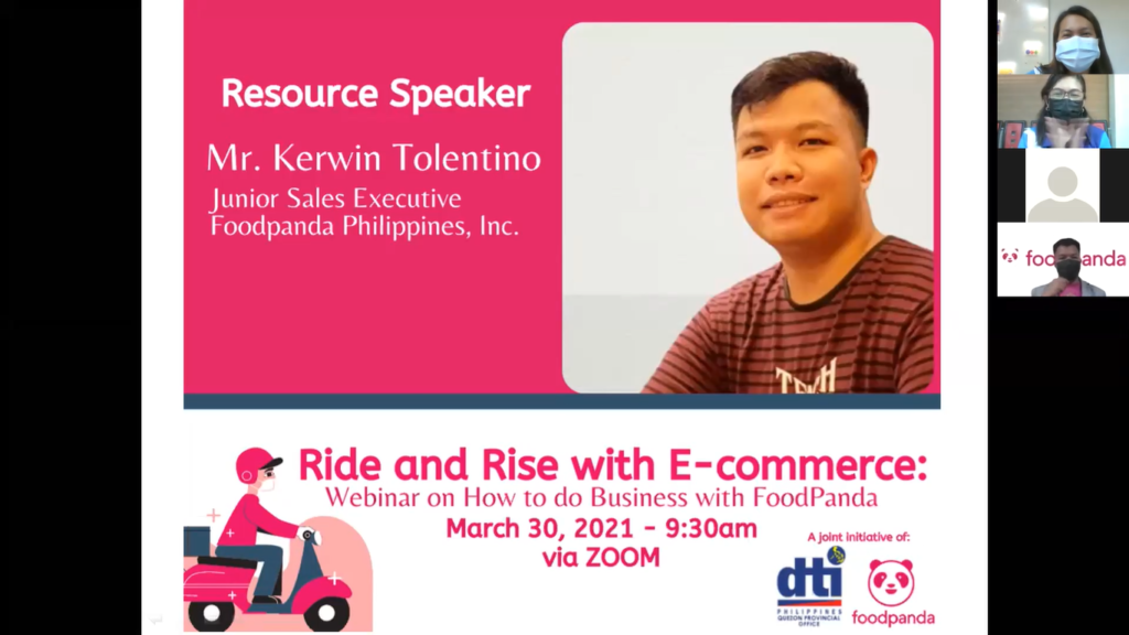 Screen capture of Webinar Presentation