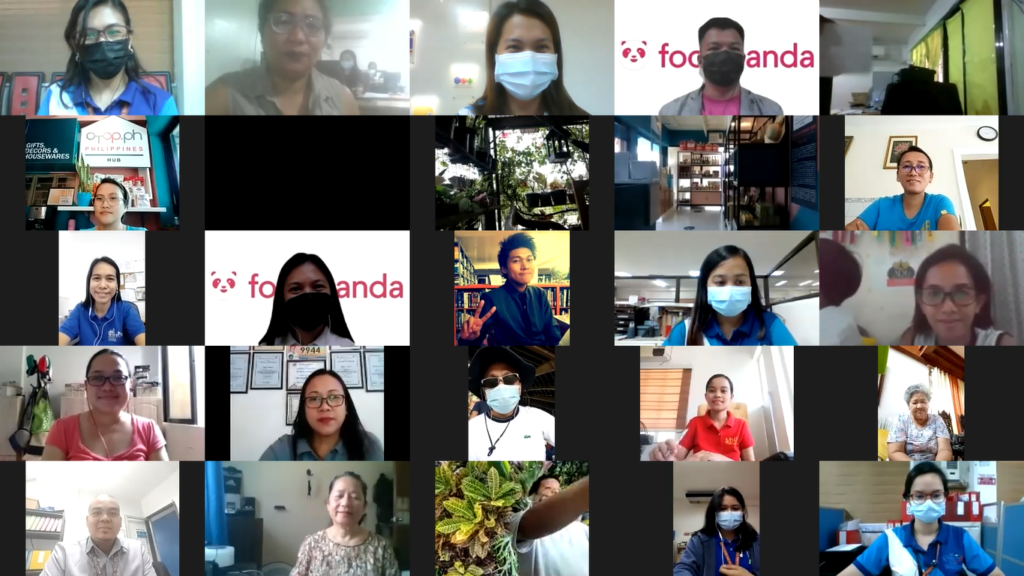Screen capture of the Webinar participants