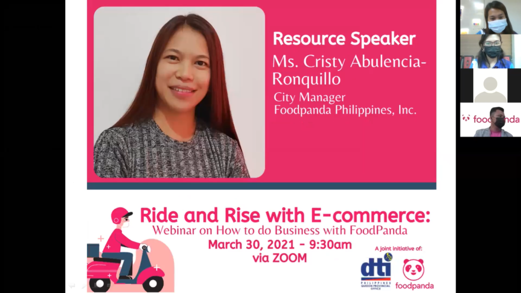 Screen capture of Webinar Presentation