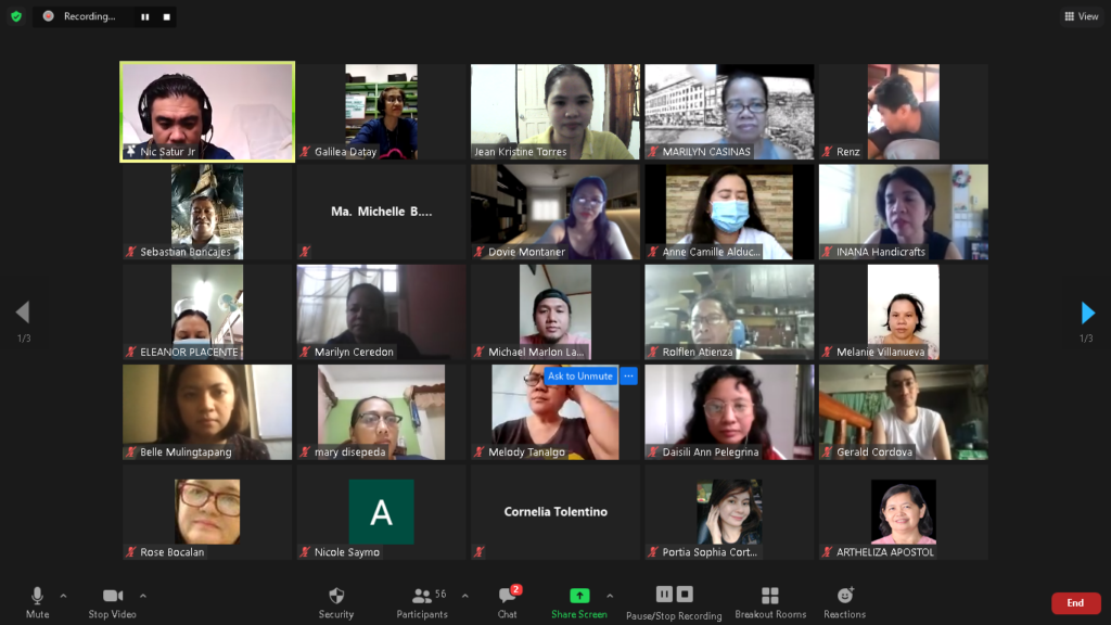 Crowd shot of the participants of webinar