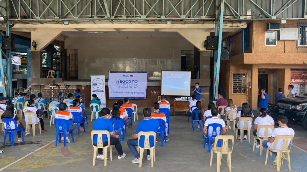 Livelihood Seeding Program - Negosyo Serbisyo sa Barangay participants in Mabitac, Laguna