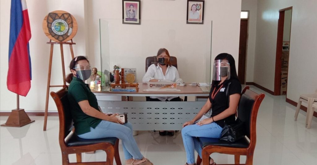 In photo: Former Negosyo Center Business Counselor together with the Mayor of Calauag, Quezon