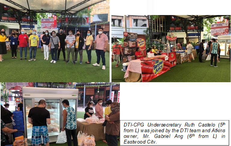 DTI CPG Usec Ruth Castelo was joined by the DTI team and Atkins owner, Mr. Gabriel Ang