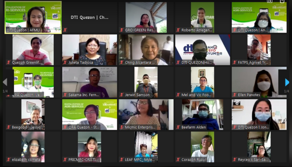 crowd shot of the participants of the Digitalization of Agri-services webinar