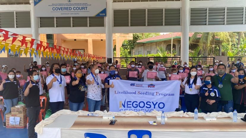 in photo: DTI Laguna together with the DTI Regional Director Marilou Q. Toledo and the LSP-NSB Beneficiaries