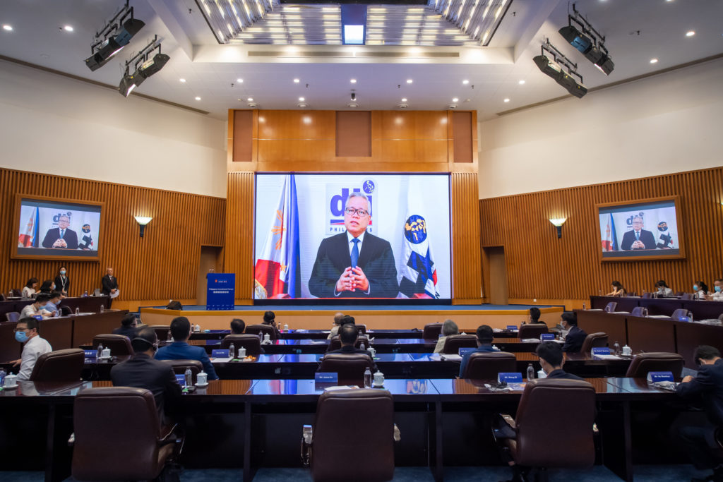 DTI Secretary Ramon Lopez during the Philippine Investment Forum on the first day of CIFIT 2021 in Xiamen China