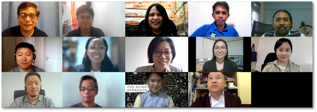 In photo: Working group meeting held via Zoom Video Teleconferencing last 28 April 2021