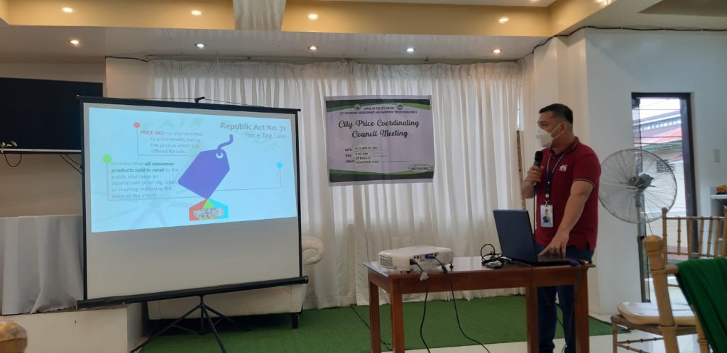 in photo: Consumer Advocacy Seminar on Price Tag Law facilitated by Mr. Ruel Y. Gabiola