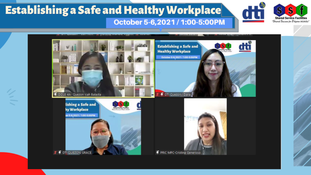 Screen capture of the host, speaker, and organizers of the webinar