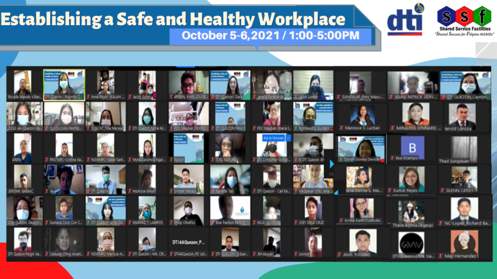 Crowd shot of the participants of the webinar