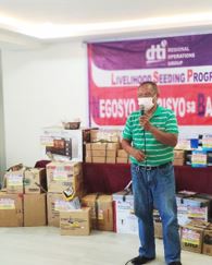 Mr. Gupaal gives his Inspirational Message beneficiaries