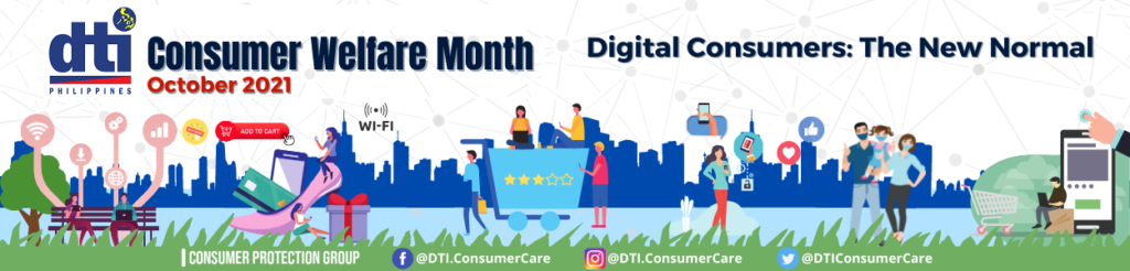 Consumer Welfare Month 2021 banner