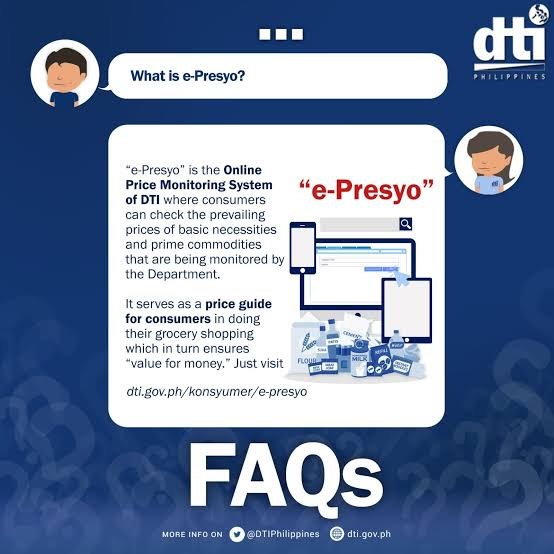 E-presyo poster of DTI