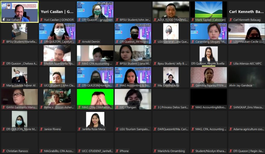 crowd shot of the participants of the webinar
