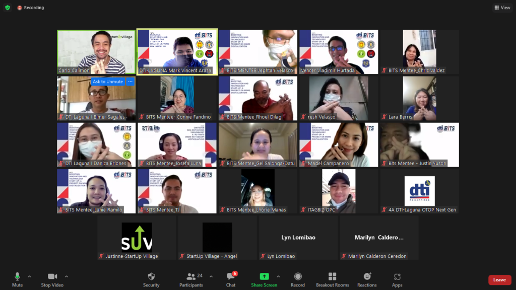 crowd shot of the participants of webinar