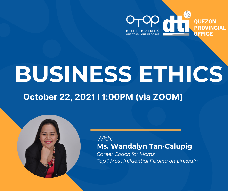 Webinar on Business Ethics poster