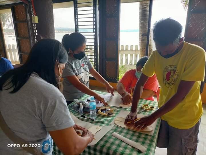 Agdangan Padre Burgos Producers Cooperative making sole footware