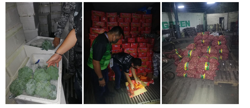 Photo of smuggled vegetables