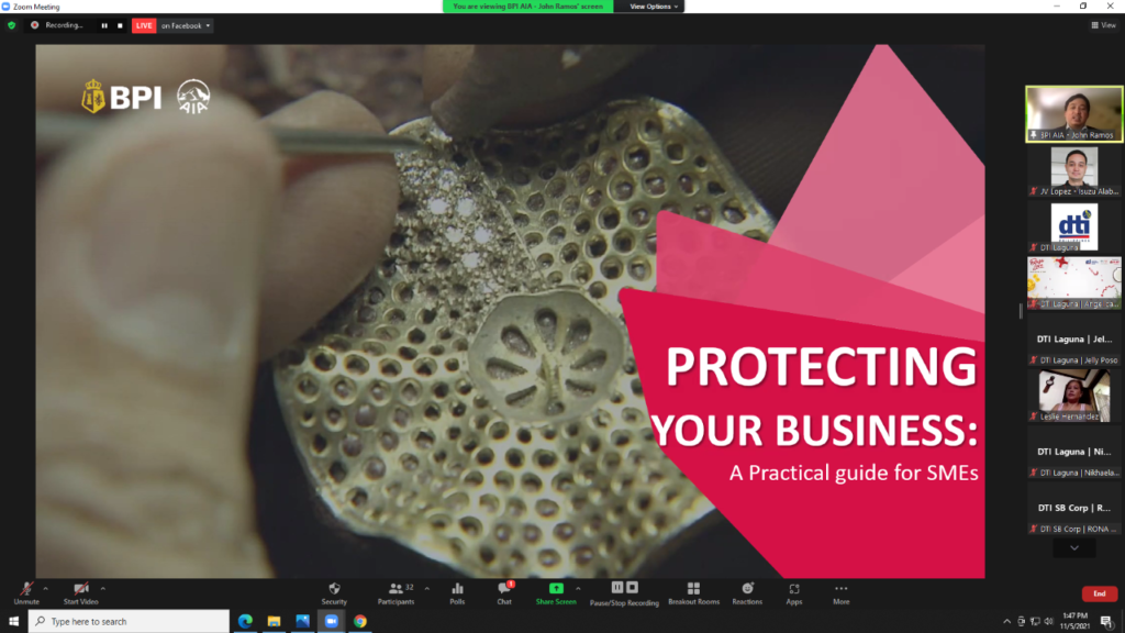 Screen Capture of Presentation Slide