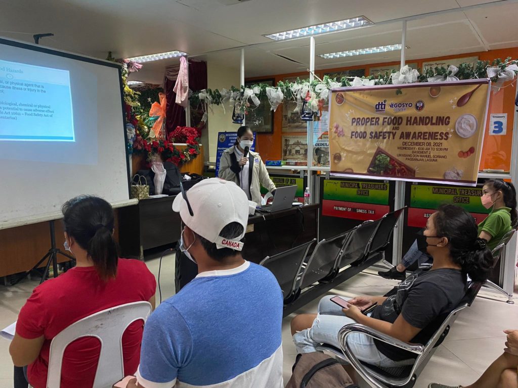 Proper Food Handling and Food Safety Awareness in Pagsanjan seminar
