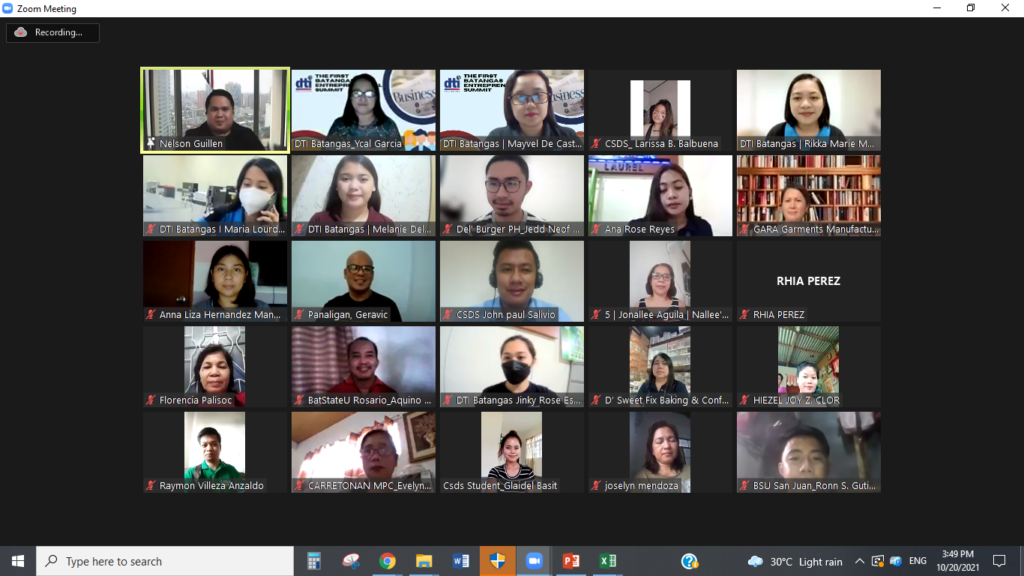 Crowd shot of the participants of Batangas Entrepreneurial Summit