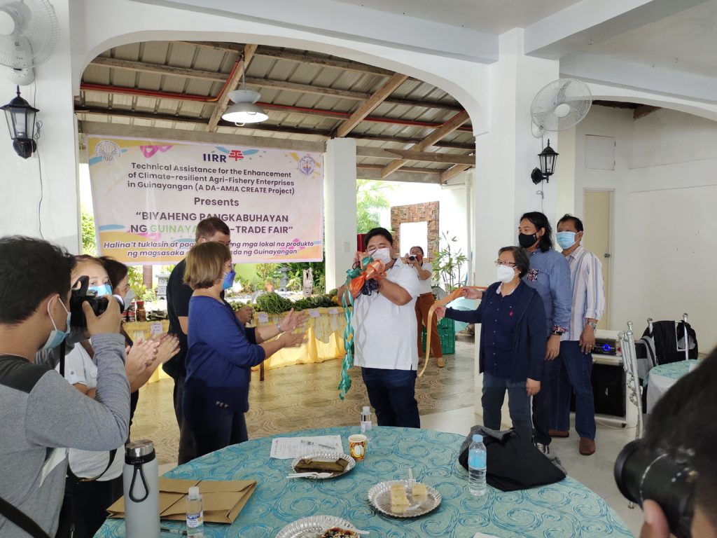 in photo: Ribbon Cutting with the Municipal Mayor, Municipal Agriculturist, Department of Agriculture Regional Field Office IV-A