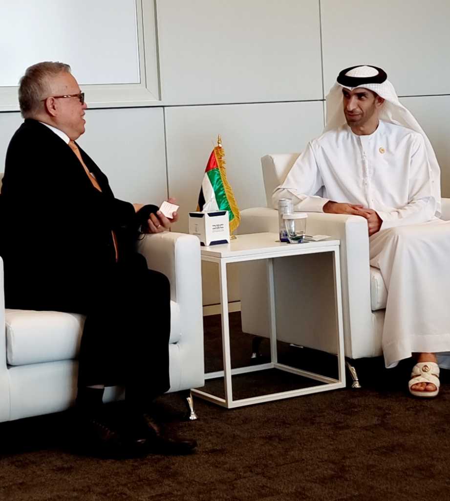 Trade Secretary Ramon M. Lopez with Minister of Foreign Trade Thani Ahmed Al Zeyoudi