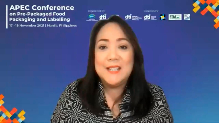 DTI-Consumer Protection Group Undersecretary Ruth B. Castelo during her opening and keynote.