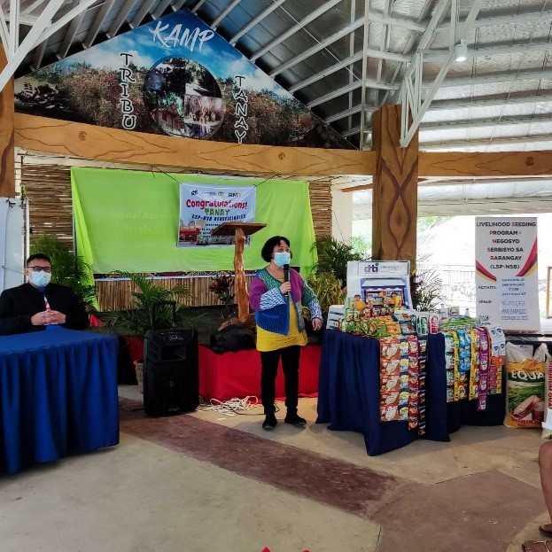 In photo. DTI-4A Regional Director Marilou Q. Toledo during her opening remarks.