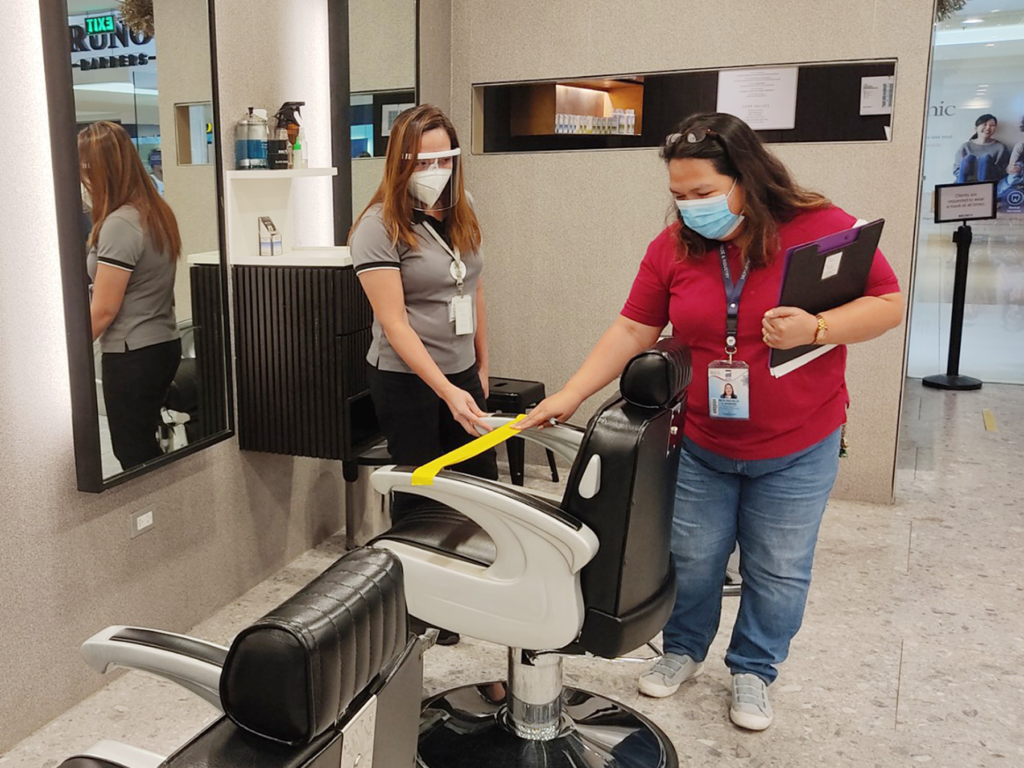 Inspection of business establishments regarding health and safety protocols compliance