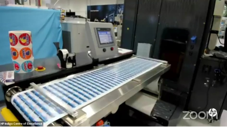 in photo: Machine used in digital packaging