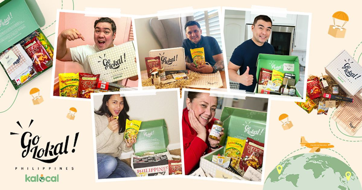 Go Lokal! patrons showing off their bought goods