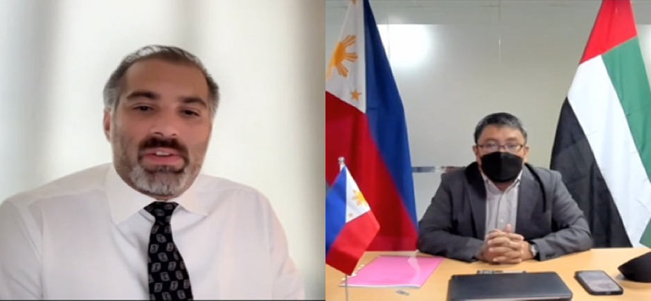 UAE Ministry of Economy Senior Advisor Kayaan K. Unwalla (left) and PH Department of Trade and Industry Assistant Secretary Allan B. Gepty (right)