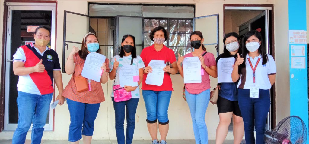 In photo: DTI Quezon, Negosyo Center Calaug together with 5 Registered MSMEs and 95 Potential MSMEs.