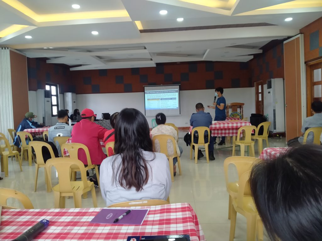 Speaker explaining the Comprehensive Land Use Plan