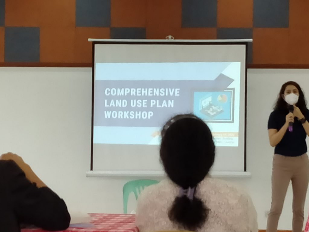 Speaker facilitating the Comprehensive Land Use Plan Workshop