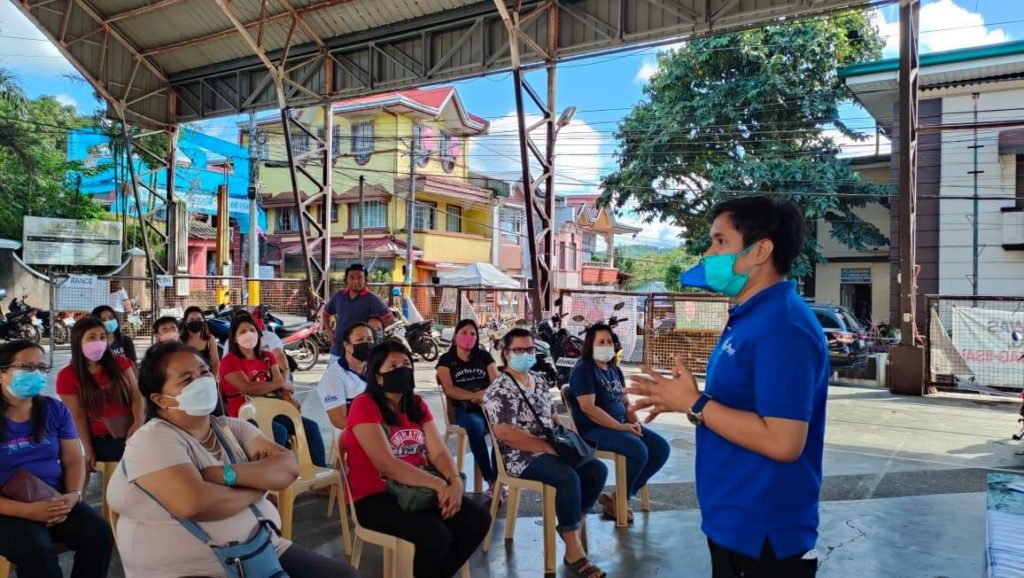 in photo: inspirational message delivered by Christian Ted Tungohan